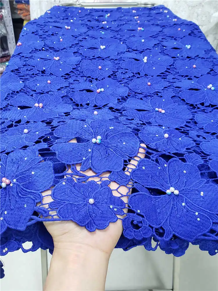 Высокое качество белый мягкий шнур кружева последние африканские гипюровые