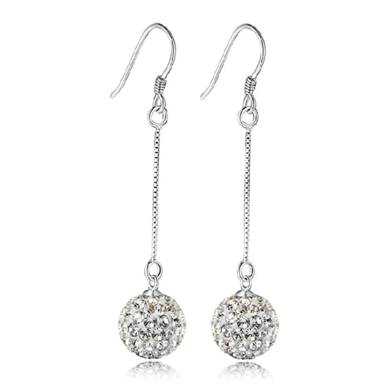 1Pair Style 1 19 стилей Висячие драгоценные камни стразы длинные висячие серьги для женщин ювелирные изделия посеребренные полые металлические висячие серьги - Окраска металла: 1Pair Style 1