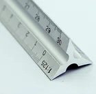 Алюминиевая металлическая треугольная шкала 30 см, инженер-архитектор, технические инструменты, измерительная линейка, обучающее оборудование