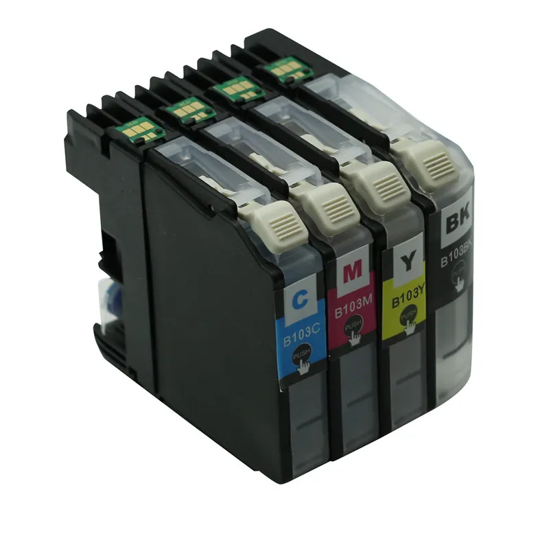 4PK чернильный картридж LC103 LC 103 Замена для брата DCP J152W MFC J245 J285DW J450DW J470DW J475DW J650DW|lc