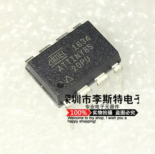 

10 шт ATTINY85 ATTINY85-20PU DIP-8