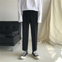 mens clothing pants 2021 four seasons sagging casual loose straight korean fashion the new listing college the office