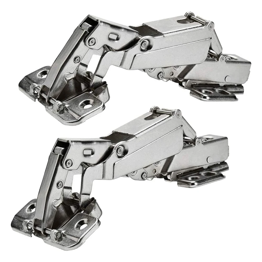

2pcs 175 Degree Hinges Frameless Cabinet Doors Hinges Concealed Hydraulically Adjustable Mounting Hinges PI669