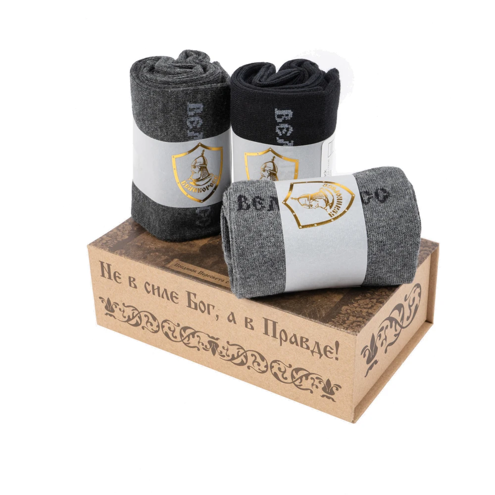 Подарочный набор правильных носков Великоросс &quotПоединок Пересвета с