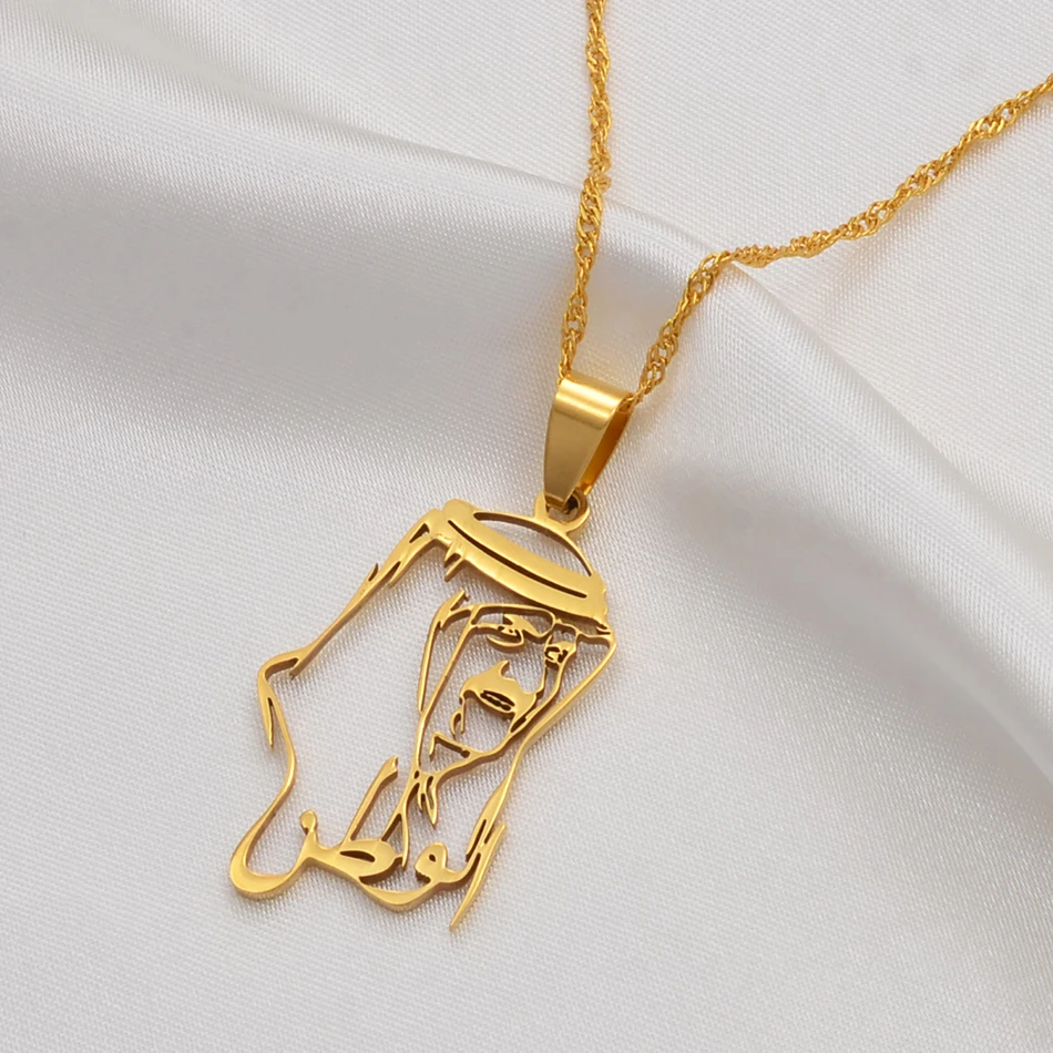 Ожерелья-подвески Anniyo Катар ювелирные изделия серебряного цвета/цвет золотистые