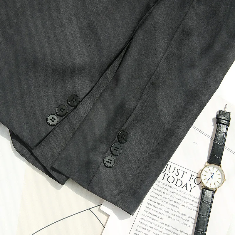 

Japanese Commuter Gun Collar Solid Color Slim-fit One-button Small Suit Jacket Women Autumn And Winter Wear New Casual Suit B272