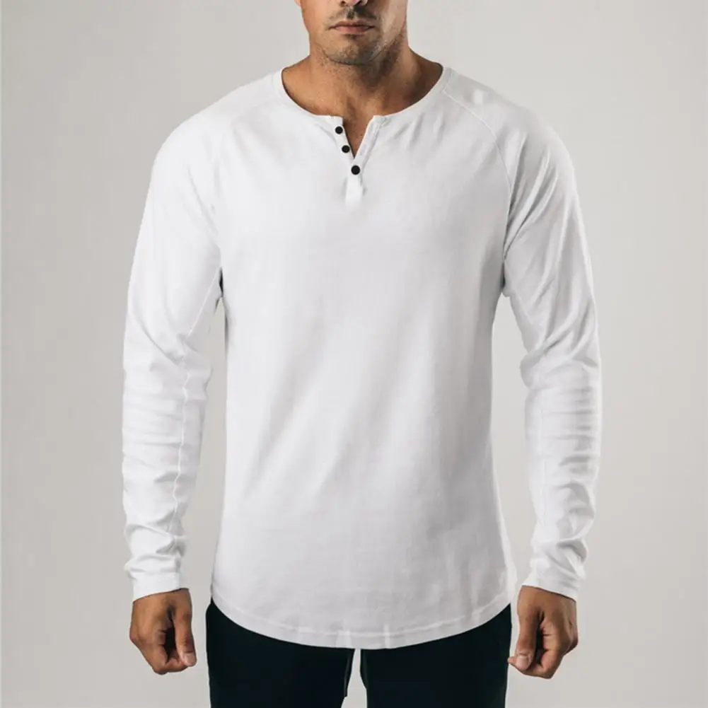 

Рубашка с длинным рукавом для молодых мужчин, пуловер, Мужская футболка, простая для бега