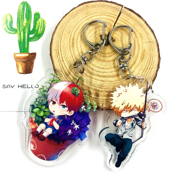 Мой герой academic фигурка игрушка акриловый брелок мидория изуку Bakugou катсуки Todoroki Shoto симпатичный брелок для мальчиков