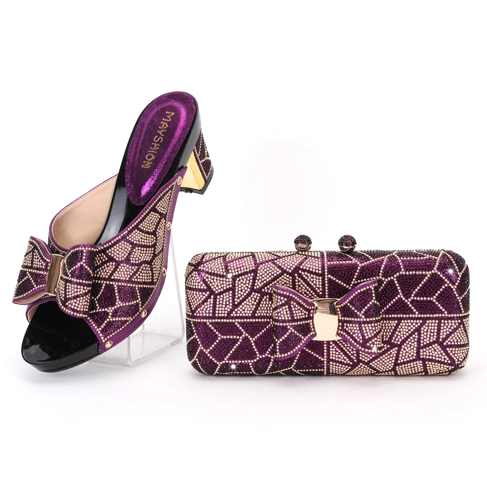 Новинка 2021 итальянский дизайн африканская Нигерия сумка на высоком каблуке