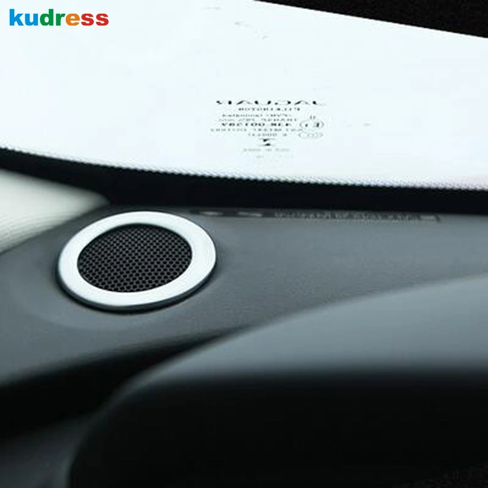 For Jaguar F-Pace 2016 2017 2018 ABS Matte Front Dashboard Audio Speaker Cover Trim Ring Loudspeaker Car Interior Accessories | Автомобили