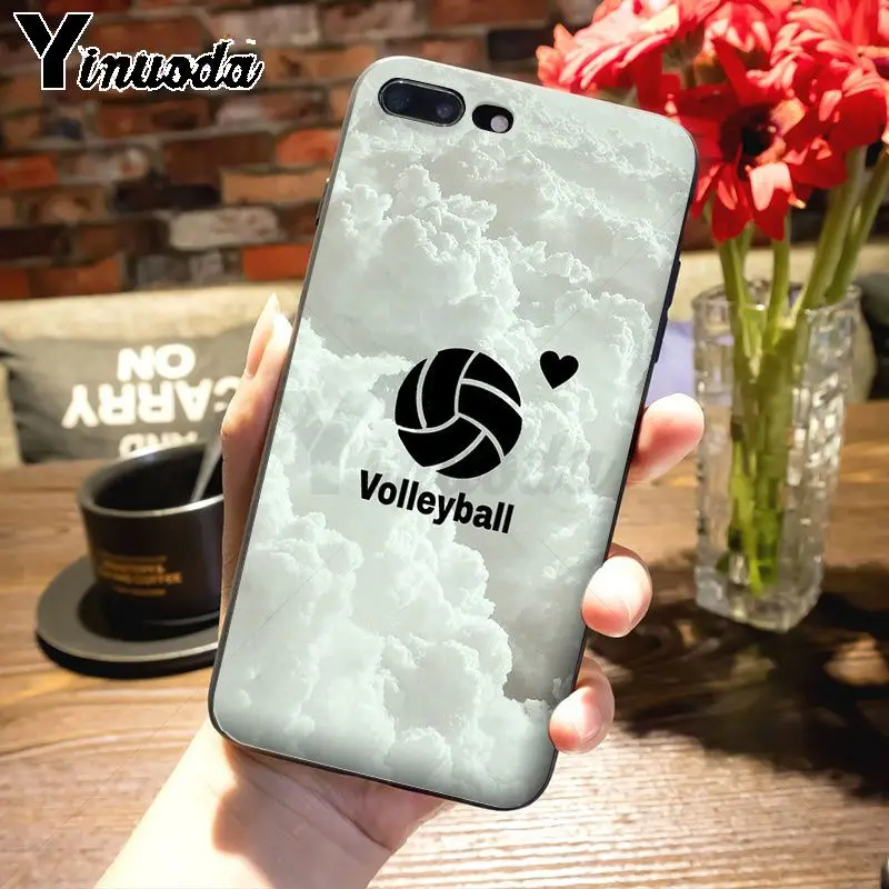 Yinuoda волейбольная Раскрашенная крышка мягкий чехол для телефона для iPhone 7plus X xs max xr 6 6S 7 8 8Plus 5S 11pro чехол - Цвет: 12