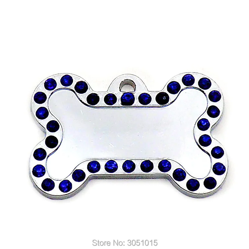 100 шт. идентификационные метки Стразы для собак из нержавеющей стали|ID бирки| |