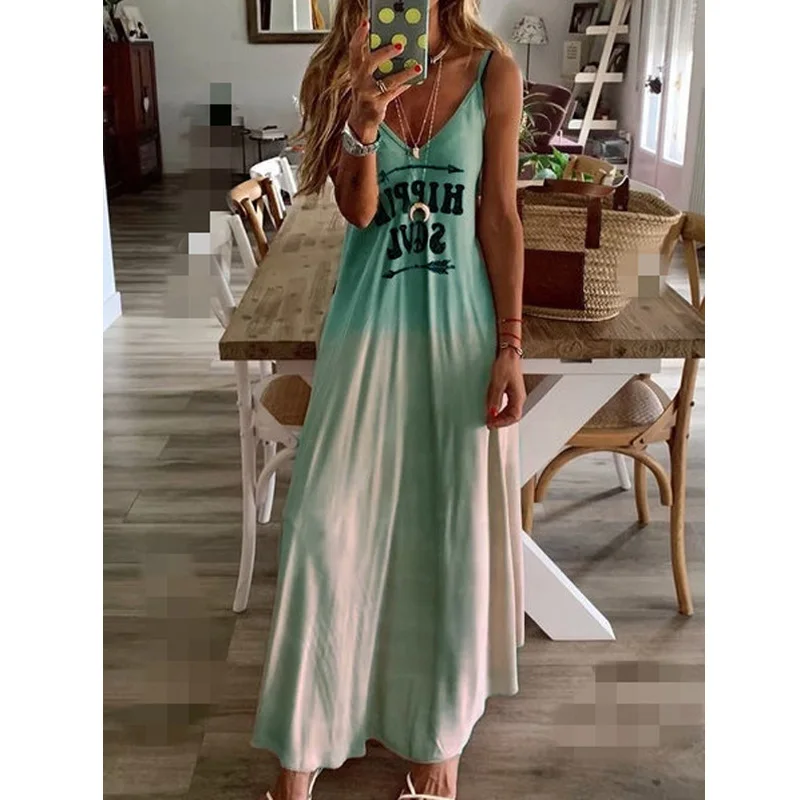 Плюс размер 5XL градиент цвета летнее платье сексуальное с открытыми плечами