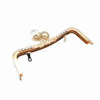 metal purse frame gold purse handle making kiss clasp lock for clutch leather bag handle handbag accessories