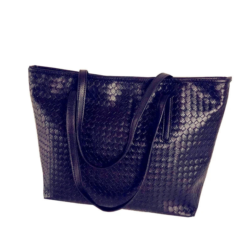 

Women's Leather Bags New Fashion Women's Woven Large Capacity Shoulder Bag Tote Bag Simple Big Bag
