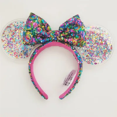 

Disney Ear Headband Mickey and Minnie Mermaid Birthday Party Costume Cosplay Plush Adult/Kids Headband Gift