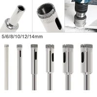 yj9323 5mm diamond coated core hole saw drill bit set tools glass drill hole opener for tiles glass ceramic