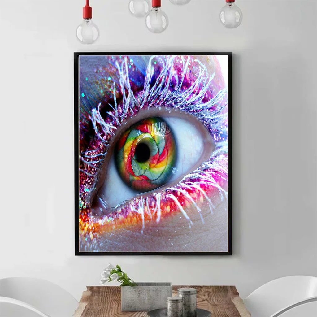 

Colorful eyes living room sofa bedroom decoration painting background wall canvas painting