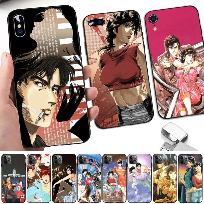 

Yinuoda City Hunter Comic Phone Case for iPhone 11 12 13 mini pro XS MAX 8 7 6 6S Plus X 5S SE 2020 XR case