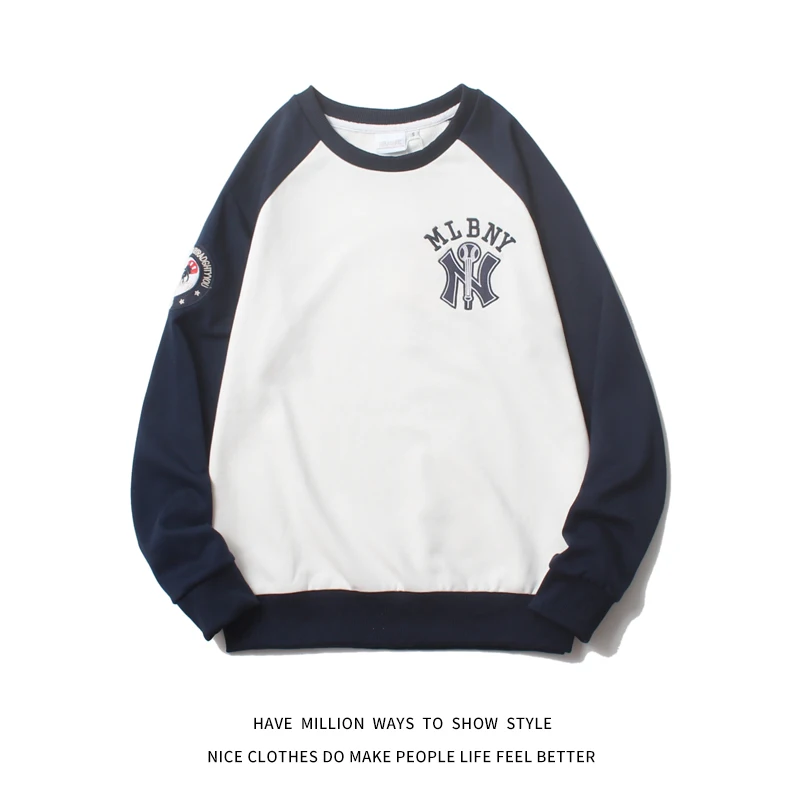 

Толстовка MLBNY с вышивкой для женщин, короткий топ унисекс для мужчин и пар, одежда для весны и осени