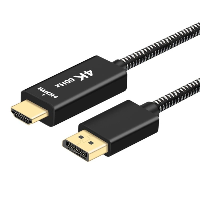 

Displayport 4K DP to HDMI-Compatible 2.0 4k*2k @60Hz cable 2m with braide for monitor projector HDTV