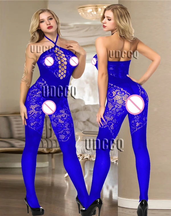 Сексуальные ажурные боди нижнее белье Babydoll платье нижнее бельё notte Интимо Свадебные ночные Боди Косплей Кукла Q547 - Цвет: blue