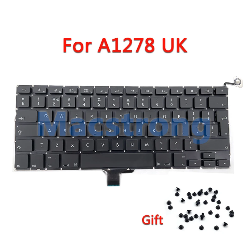 Новая Оригинальная клавиатура A1278 для MacBook Pro 13 ''клавиатура с винтами
