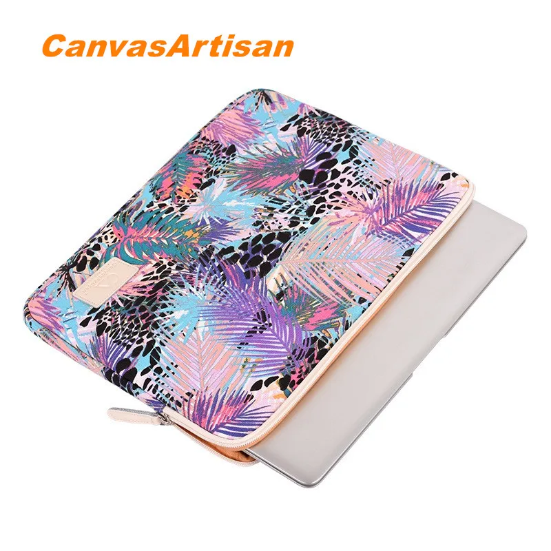 Новинка брендовая сумка для ноутбука с цветными листьями 12 13 14 15 6 3 4 дюйма чехол