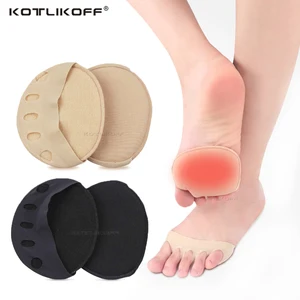 KOTLIKOFF, женские шелковые носки с губкой, нескользящая подкладка, незаметный носок, носочки для ног, носочки на высоком каблуке