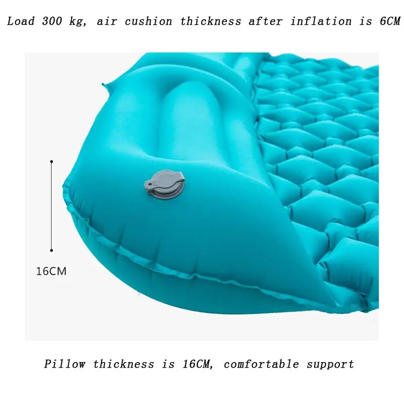 Двойной спальный коврик ульсветильник портативный матрас на 2 человек надувной