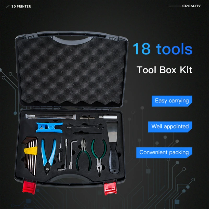 creality offricial 3d printer parts 3d printer tool box kit easy carrying for all creality 3d printers free global shipping