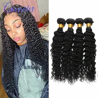 deep curly hair bundles 8 30 genrein brazilian hair weave bundles natural color remy hair extensions 4 bundles deal