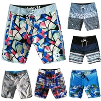 bermuda beach surfing swimming trunks quick drying color printing mens shorts fitness pants casual surfing summer quicksilver