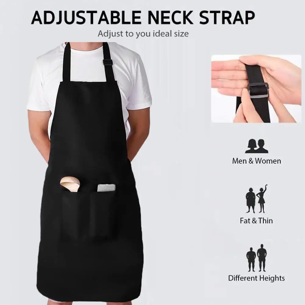 

Fashion Premium Hanging Neck Apron Simple Women Apron Fadeless for BBQ