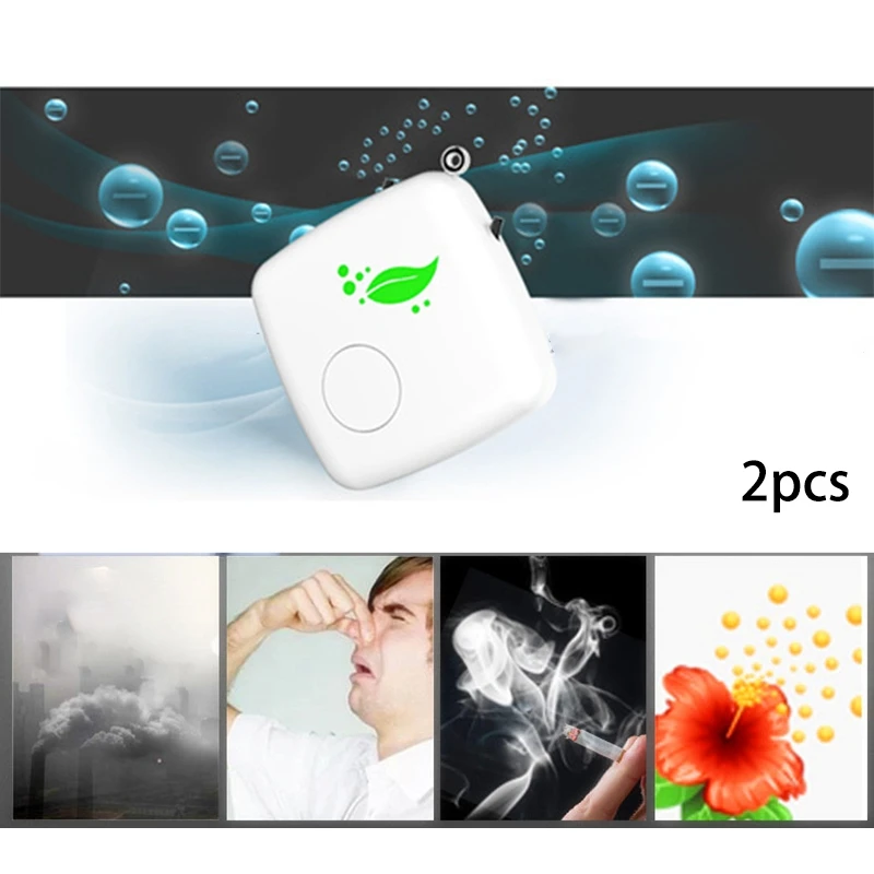 

3 Pcs Portable Mini Air Purifier Necklace Wearable Personal Air Purifier for Kids/Adults, 2 Pcs White & 1 Pcs Pink