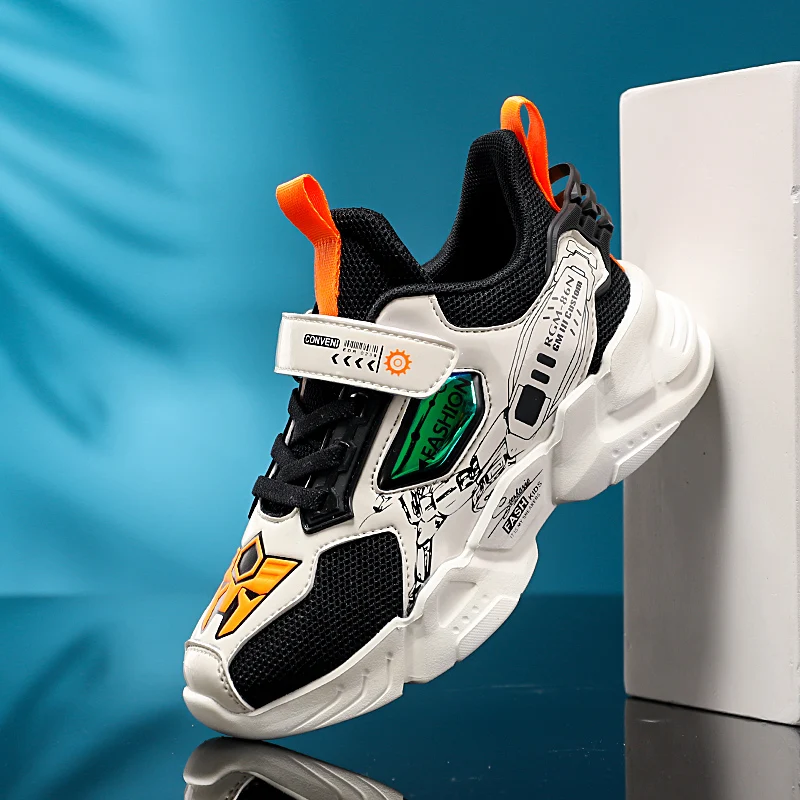 Кроссовки детские дышащие для мальчиков теннисная обувь бега повседневная