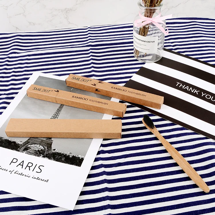 4 шт./компл. бамбуковая зубная щетка отбеливающий порошок для зубов с