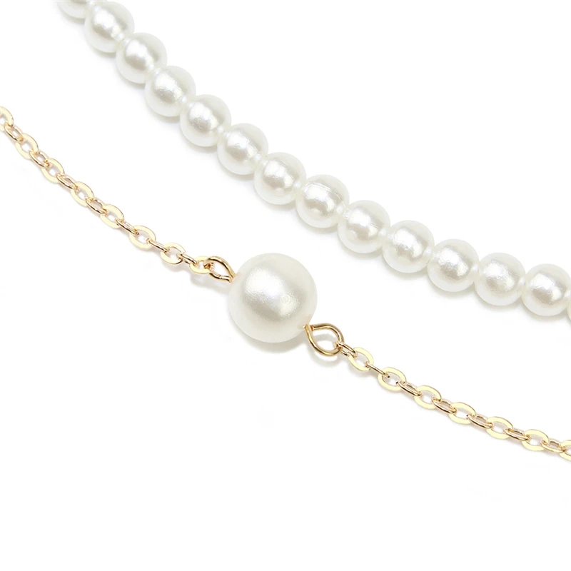 

Luokey Vintage Luxury Pearl Choker Necklace For Women Wedding Jewelry Bohemian Handmade Beads Collier Bijoux Femme Dropshipping