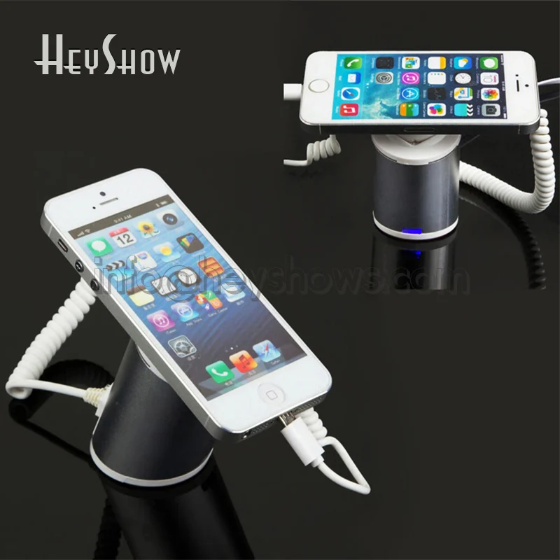 10PCS Chargeable Security Burglar Alarm System Display Stand Anti-theft Holder Bracket Rack For Mobile Phone/Tablat iPad Retail