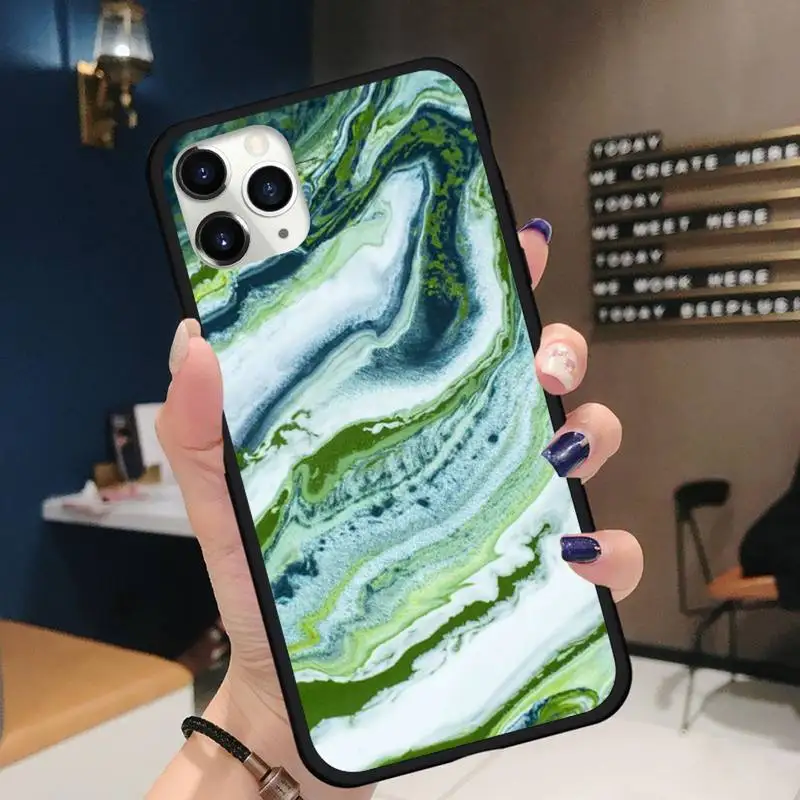 

Blue Marble Pattern beautiful Phone Case for iPhone 11 12 pro XS MAX 8 7 6 6S Plus X 5S SE 2020 XR
