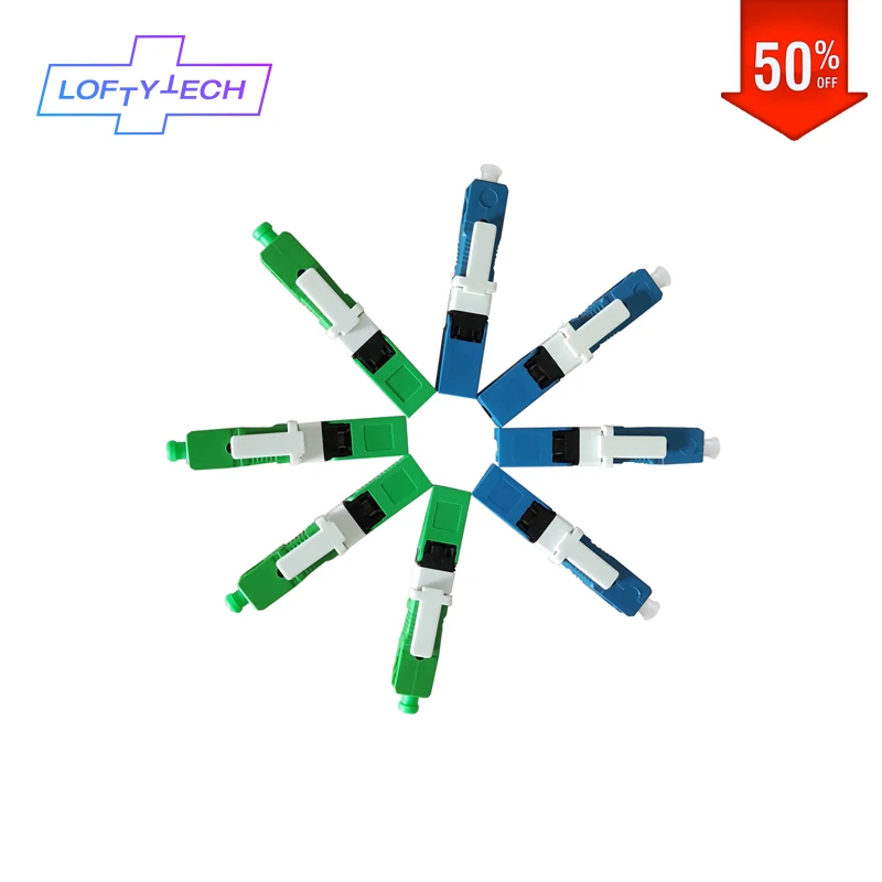 

Бесплатная доставка, SC APC/UPC Волоконно-оптический Быстрый коннектор, SC быстрый коннектор, волоконный SC адаптер, FTTH одномодовый SC быстрый конн...