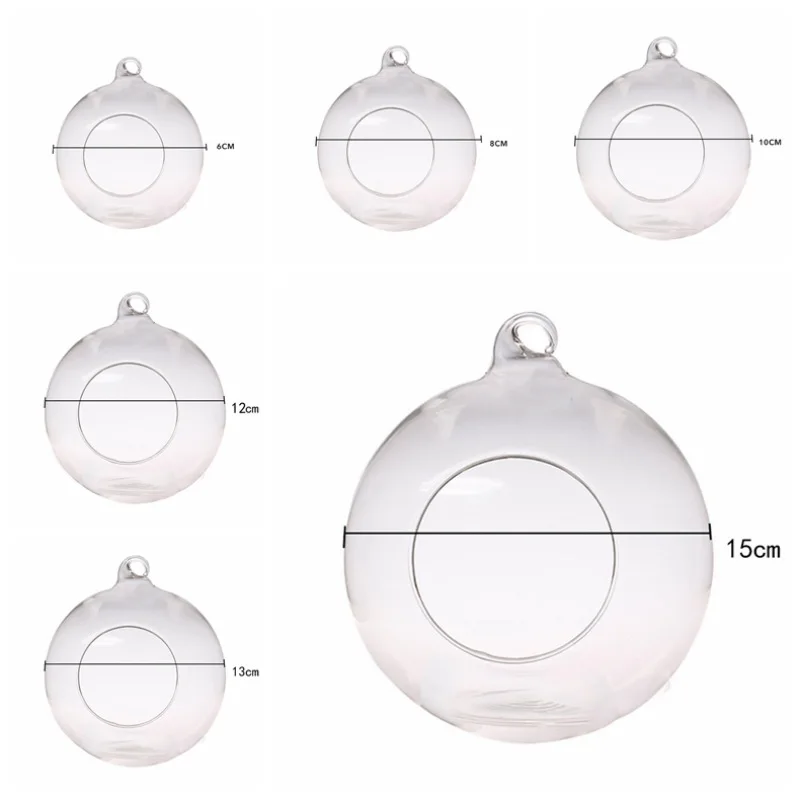 Дом висячая стеклянная Свеча светильник держатель Террариум воздушный завод