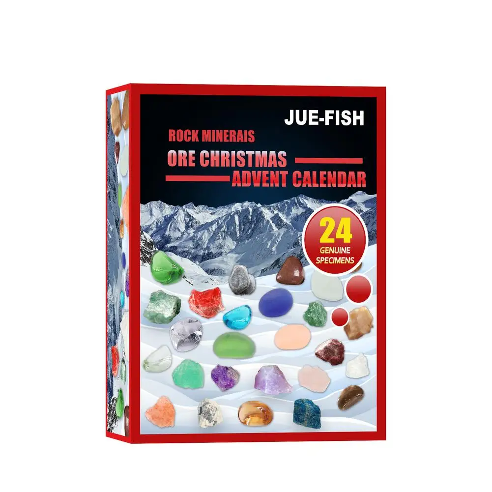 

Advent Calendar Ore Gift Box Collection Ornament Gift Holiday Party Kids Gift Healing Advent Calendar 12/24 Days Count Down