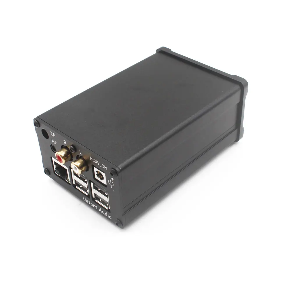 R38 ES9038 Q2M цифрового вещания сетевой плеер Raspberry Pi DAC I2S 384K DSD 128 с металлический чехол