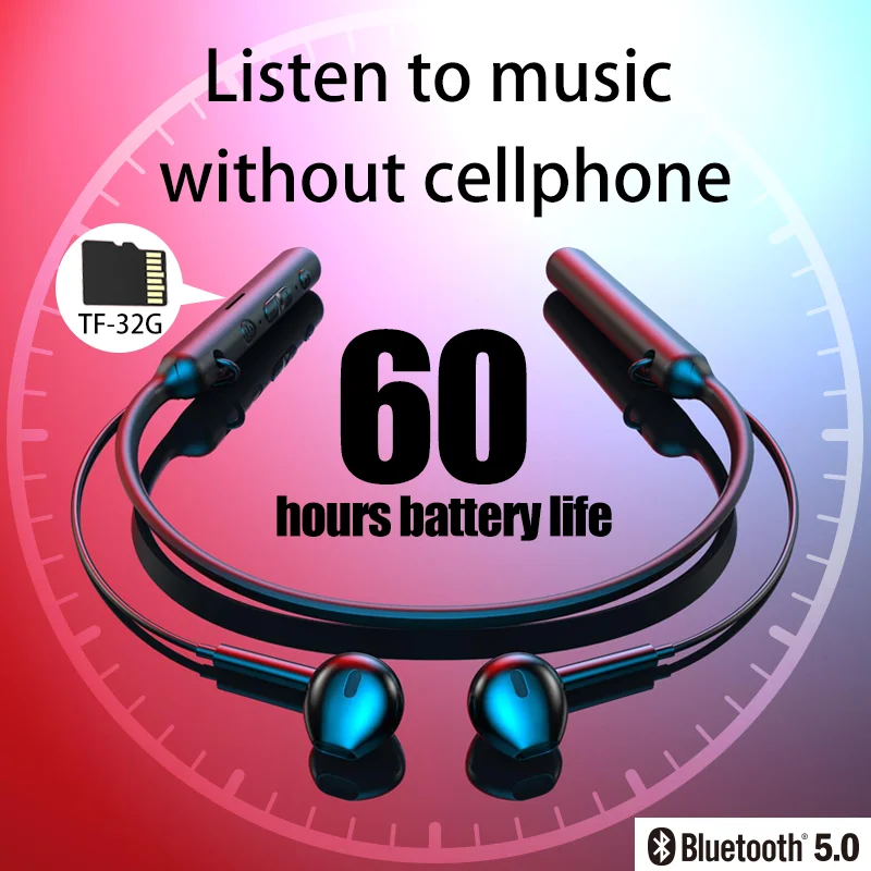 Беспроводные наушники Bluetooth 5 0 с картой водонепроницаемые защитой от