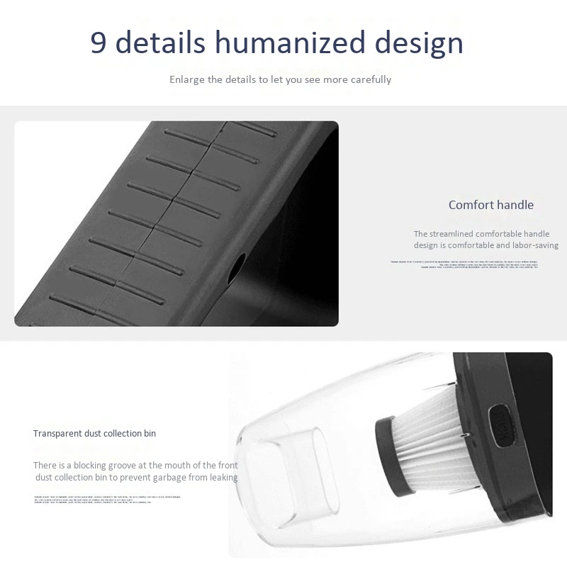 Автомобильный пылесос влажный и сухой двойного назначения сильное всасывание 120