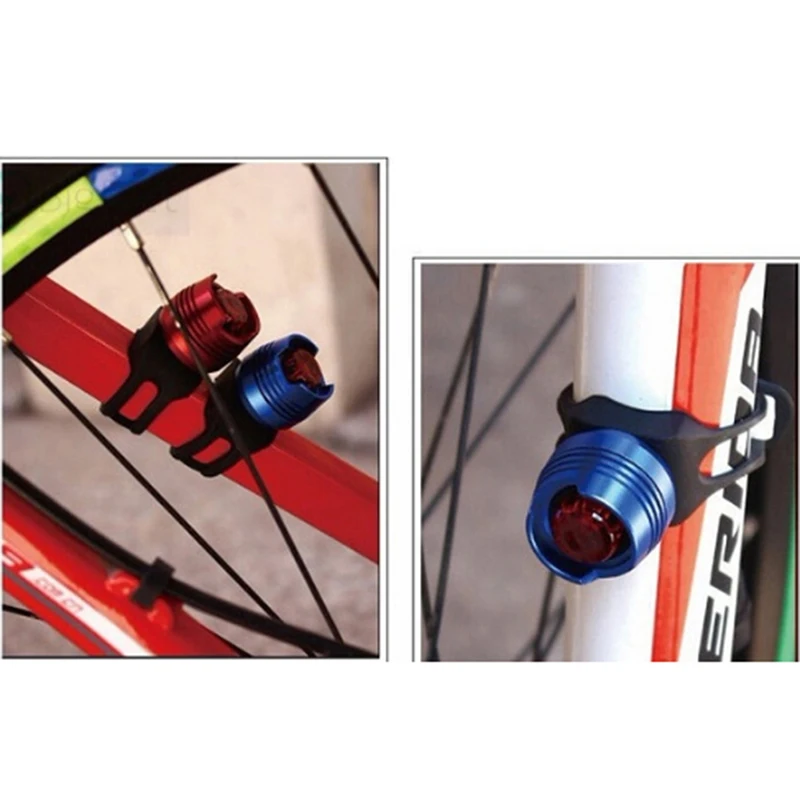 

Waterproof Aluminum LED Bicycle Light Front Rear Tail Helmet Red White Flash Lights Safety Lamp Cycling Safety Caution Light Hot