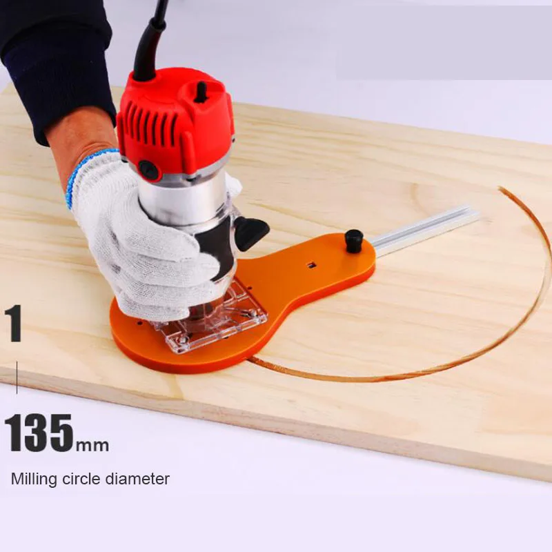 

New Circle Cutting Jig for Electric Wood Router Hand Trimmer Woodworking Trimming Milling Circle Groove Accessories Tool 1-70cm