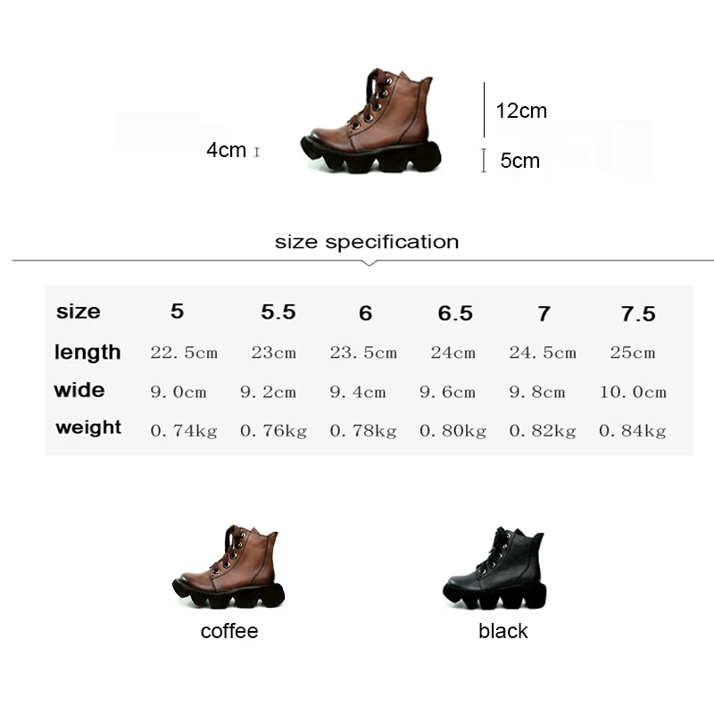 

Tayunxing 2020 New Handmade Shoes Genuine Cow Leather Spring Ladies Lace-Up Buskin Comfort Ankle Women's Boots DA0425