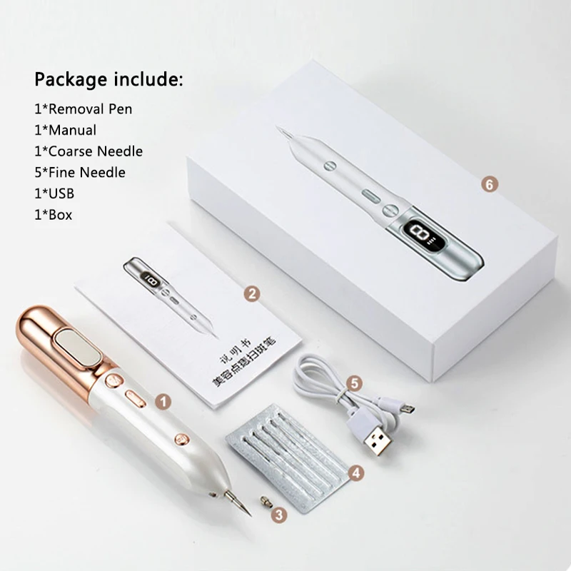 

Laser Ion Pen Liquid Crystal Display Removal Tattoo Freckle Blackhead Mole Removal Beauty Instrument Skin Care Tool